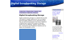 Desktop Screenshot of digital-scrapbooking-storage.com