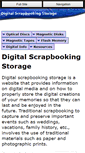 Mobile Screenshot of digital-scrapbooking-storage.com